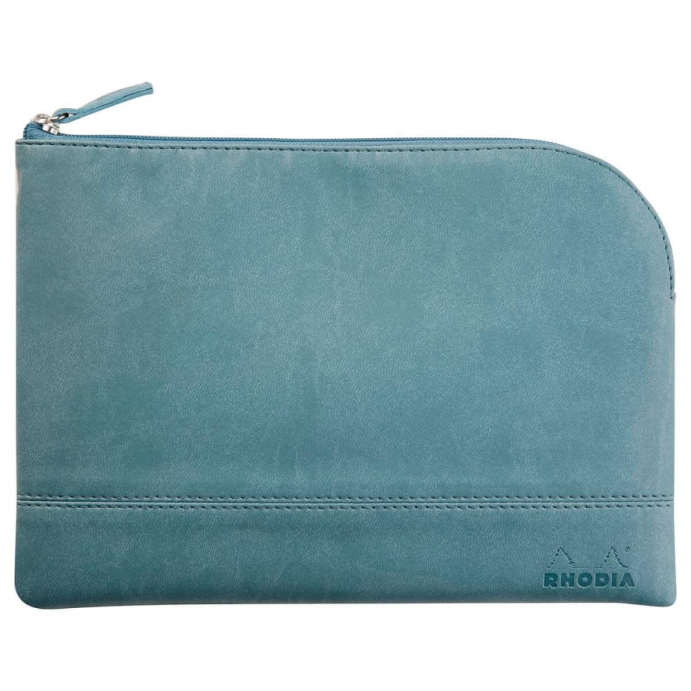 Case Rhodia com Ziper 16x22cm Aqua
